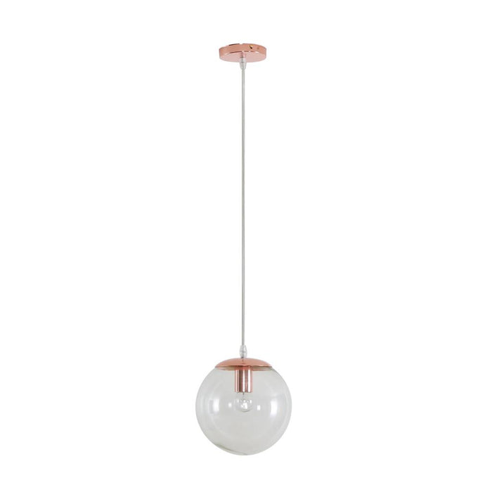 Clear ball pendant deals light