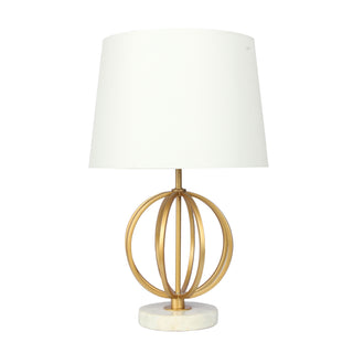 Oriel Lighting  LOXTON TABLE LAMP Gold painted metal/ marble