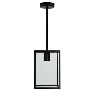 Oriel Lighting  EATON 17 Boxey Urban Retro 18cm Pendant Black