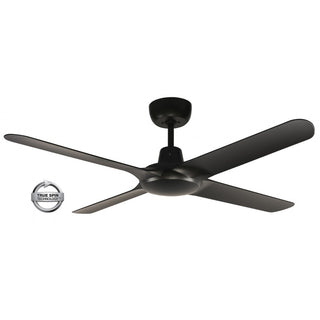 Ventair Spyda 1250mm 4 Blade Ceiling Fan Matte Black