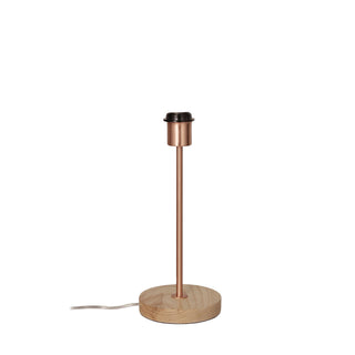 Oriel Lighting FINO BASE Timber and Table Lamp E27