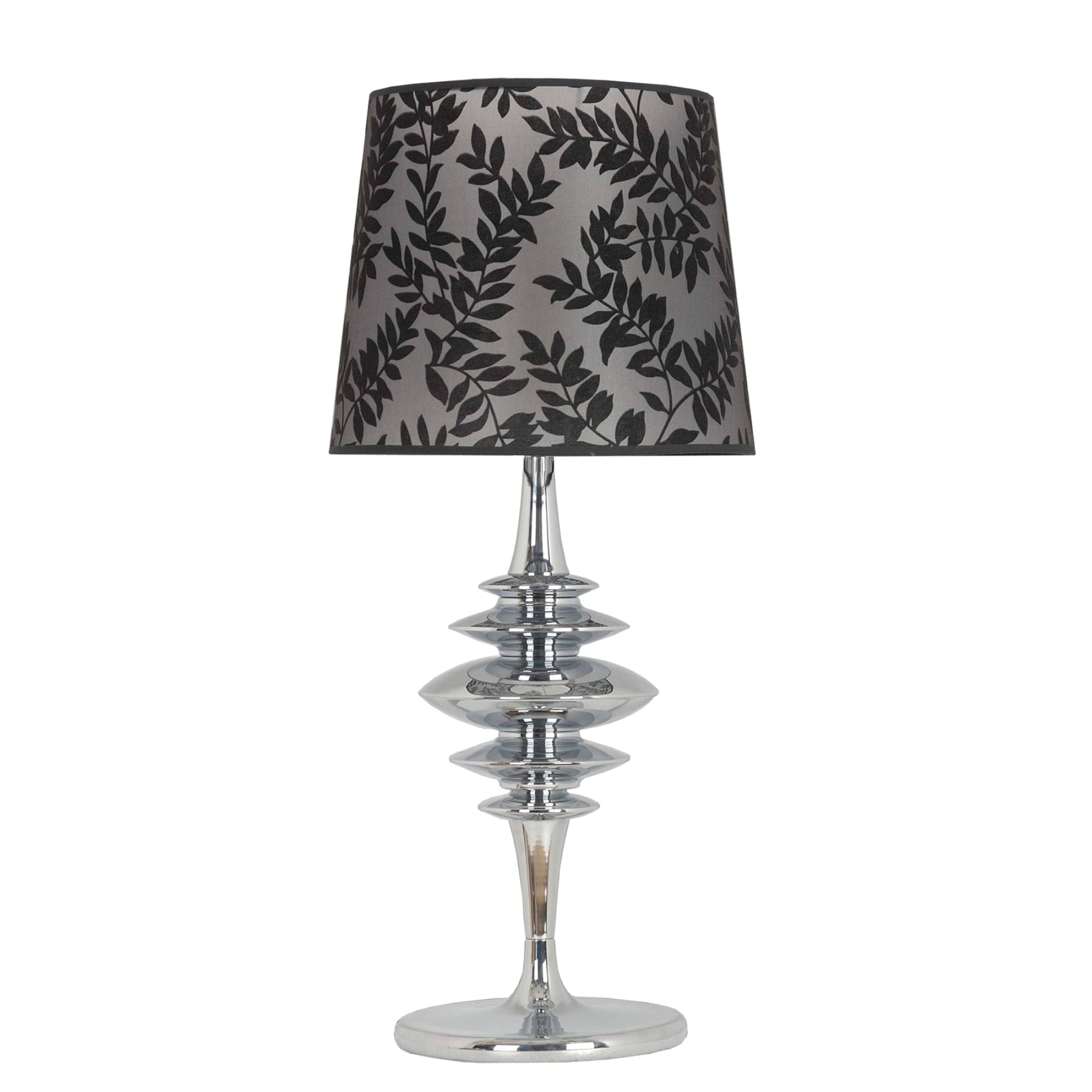 Silver shops chrome table lamp