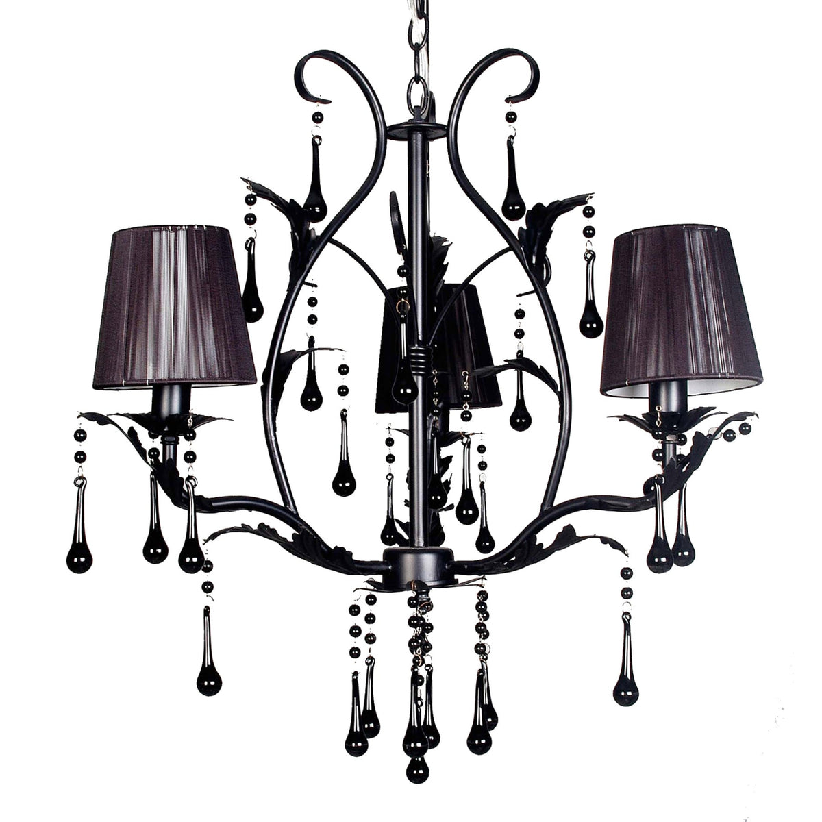 Black chandelier shop table lamp