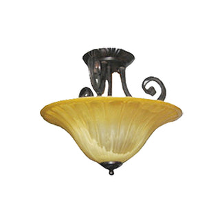 UMBRIA 3 Light Semi Flush Oyster by VM Lighting