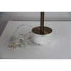 Oriel Lighting UMBRIA Height Adjustable Scandi Lamp in Antique Brass