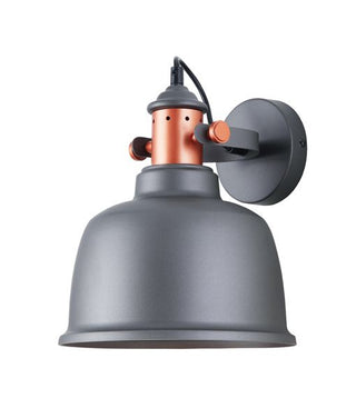 CLA Alta Interior Adjustable Bell with Copper Hightlights Wall Lamps