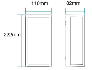 Martec Ashton 10W Tricolour LED Wall Light