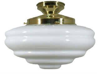 Lighting Inspiration Chateau Opal Batten Fix Light Brass