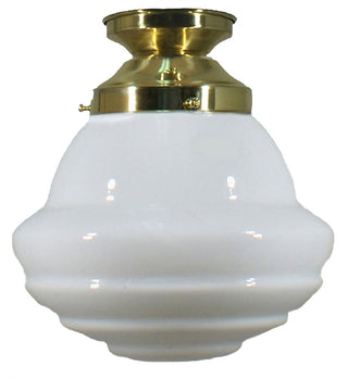 Lighting Inspiration Parkville 9'' Opal Batten Fix Light Brass