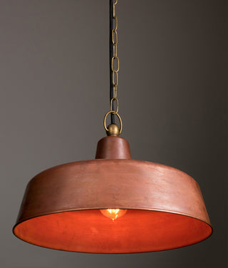 CLA Deksel Aged Copper Interior pendant