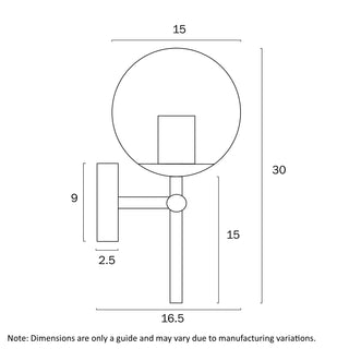 Telbix Eterna 1 Light Wall Lamp