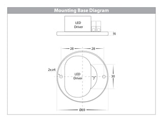 Havit HV5802T-EXT Nella 7w Surface Mounted LED Downlight with Extension