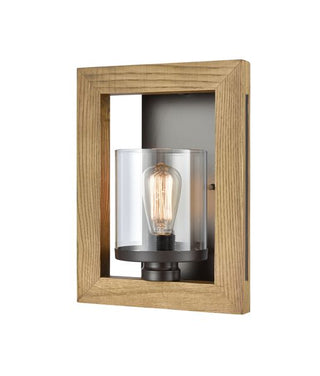 CLA Meti Warm Chestnut Wood Wall Lamp