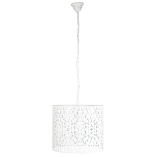 Oriel Vicky 35 White Laser Cut Metal Pendant