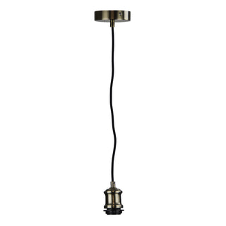 Oriel Lighting Albany Cord Vintage Antique Brass Suspension