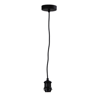 Oriel Lighting Albany Cord Vintage Black Suspension