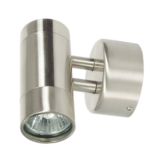 Oriel Lighting COMMA 240V Outdoor Spotlight Brushed Chrome