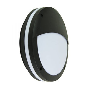 TONATO EYELID Black IP54 Outdoor Bulkhead Light