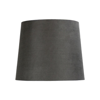 Oriel Lighting 27cm Battleship Grey Suede Shade