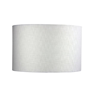 Oriel Lighting 40cm Drum White Linen Shade