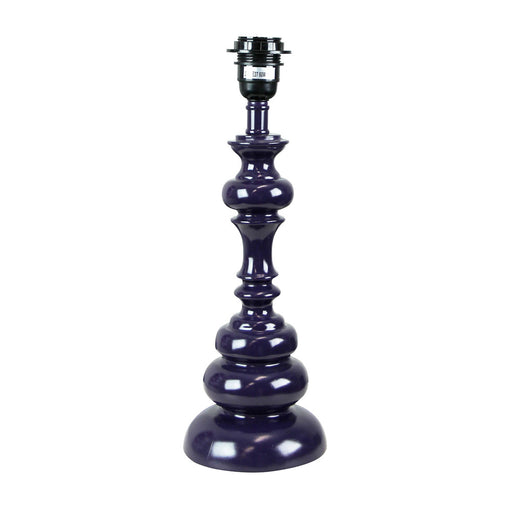 Oriel Lighting Brae Table Lamp Base Only Gloss Purple