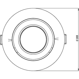 SAL ECOSTAR II GIMBAL S9146TC2 10W Dimmable Gimbal LED Downlight