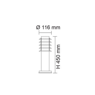 SAL EXTERIOR LED POST LIGHT MURRAY I SE7017