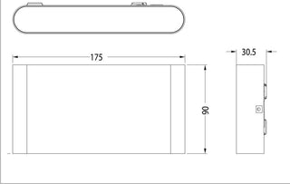 SAL Carina SE7150 10W LED Surface Mount Wall Luminaire