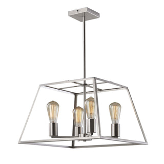 Oriel Lighting Southport.48 4 Light Pendant Brushed Chrome