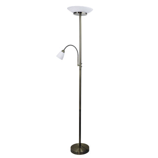 Oriel Lighting Siena Floor Lamp Antique Brass