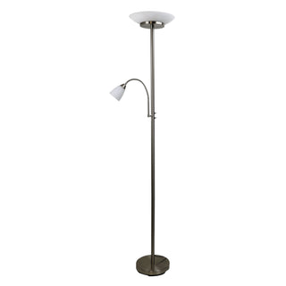 Oriel Lighting Siena Floor Lamp Brushed Chrome