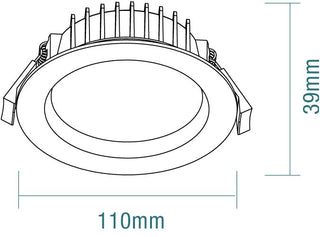 Martec Titan II 10W Tricolour LED Downlight