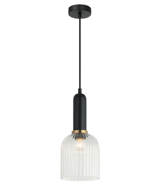 CLA Vintaj Interior Ellipse Ribbed Glass Pendant Lights