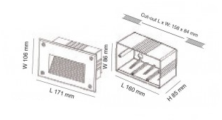 BRICK SE7141 LED SLOT WALL LIGHT Sunny Lighting