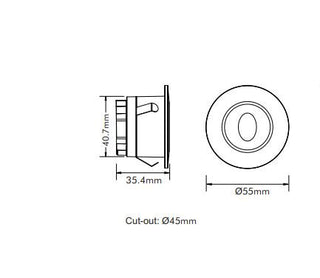 3A Lighting 3W LED Step Light STEP-514/TC