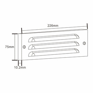 Pro Light Club Cast Brass Hardscape Step Light PI-SLC2100WB