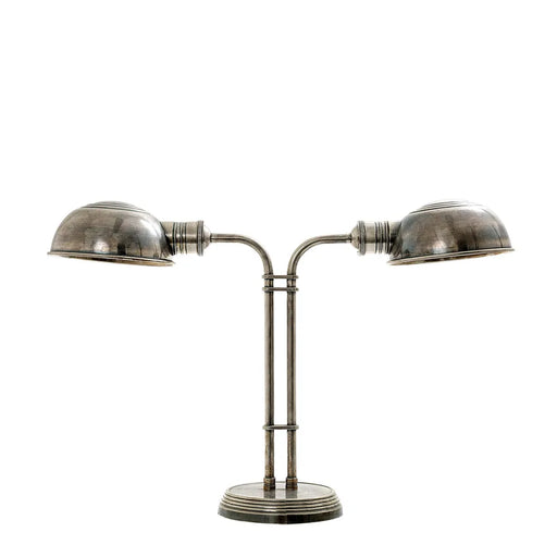 Desk lamp, Cone, blackened brass, black terrazzo, L20cm, H44cm - Contain