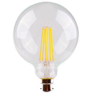 8 WATT DIMMABLE LED FILAMENT CLEAR SPHERICAL LG125 SAL