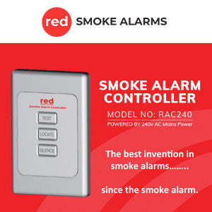 Red Smoke Alarm Controller 240v RAC240