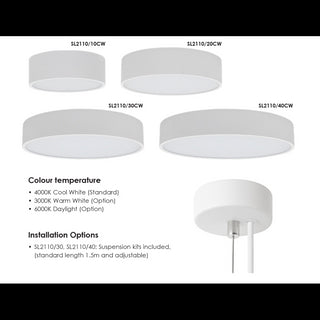 SAL Flat SL2110 LED Dimmable CTC Light