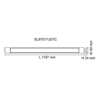 SAL Blade SL9707TC 20/35W LED low profile batten with selectable colour temperature