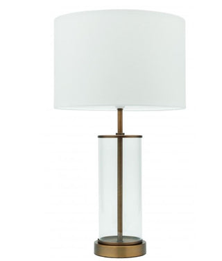 SONYA TABLE LAMP AGED BRASS MERCATOR LIGHTING